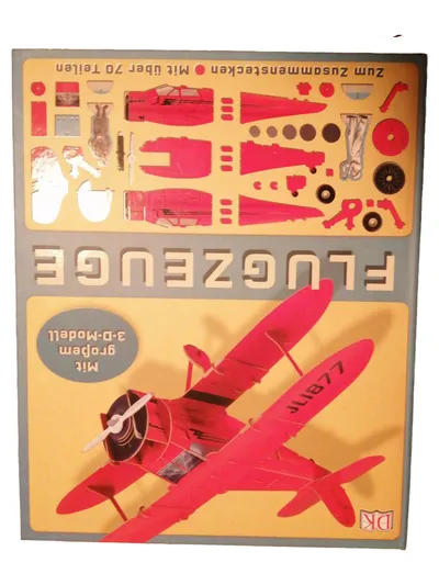 Dorling Kindersley Flugzeuge 3D Modell Bausatz Rot Kinder Basteln