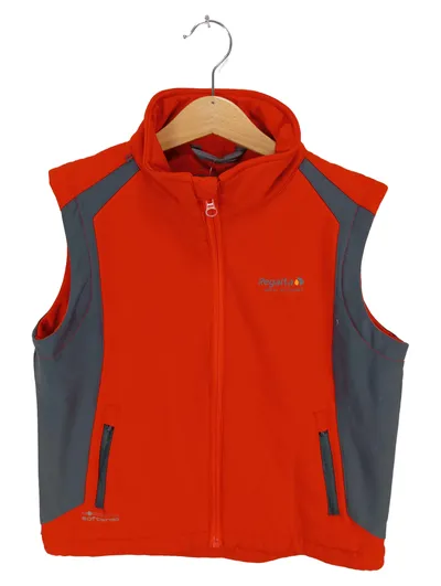 Regatta Softshell Funktionsweste Kinder Gr. 140 Orange Grau Outdoor