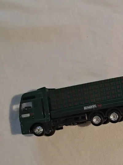BRINKHOFF's Spielzeug LKW mit Anhänger Gabelstapler Grün Modellauto