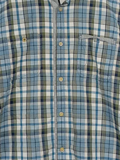 TOM TAILOR Herren Karohemd Kurzarm Gr. 48/M Casual Mehrfarbig