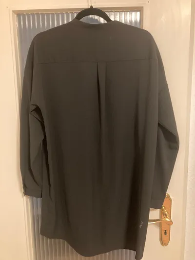 Cubus Damen Hemdbluse Schwarz Gr. 40 Casual Polyester Langarm