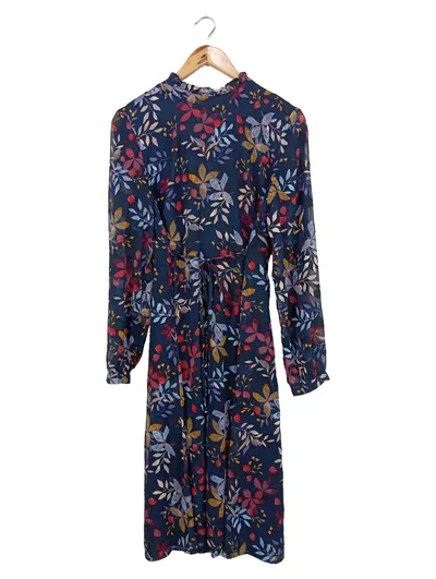 Amaryllis Damen Sommerkleid L Blumenmuster Bohemian Midikleid Mehrfarbig