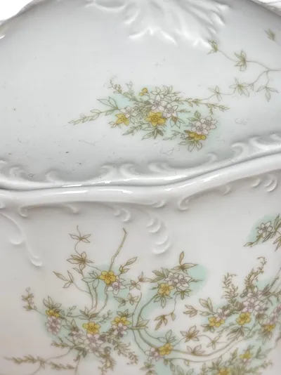 Rosenthal Suppenterrine Porzellan Weiß Klassisch Blumenmuster 2.5L