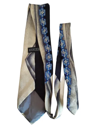 Barisal Herren Krawatte Modern Mehrfarbig Seide Business 141cm