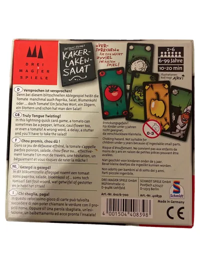 Drei Magier Spiele Kartenspiel Kakerlaken-Salat Jacques Zeimet Familienspiel