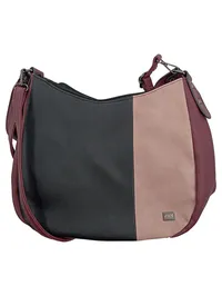 Bernardo Bossi Damen Umhängetasche Crossbody Bag Mehrfarbig Schwarz Rosa 1