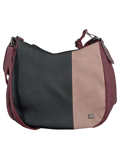 Bernardo Bossi Damen Umhängetasche Crossbody Bag Mehrfarbig Schwarz Rosa