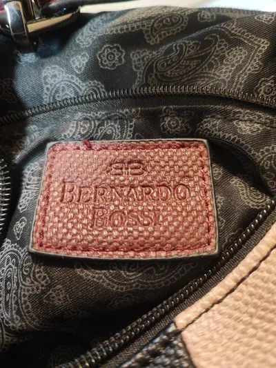 Bernardo Bossi Damen Umhängetasche Crossbody Bag Mehrfarbig Schwarz Rosa