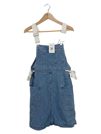 Monki Damen Jeanskleid Latzkleid Blau Gr. 34/XS Casual