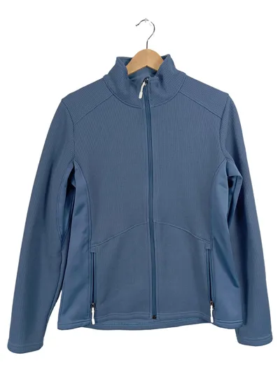 Spyder Damen Fleecejacke L Blau Outdoor Sportlich Reißverschluss Polyester