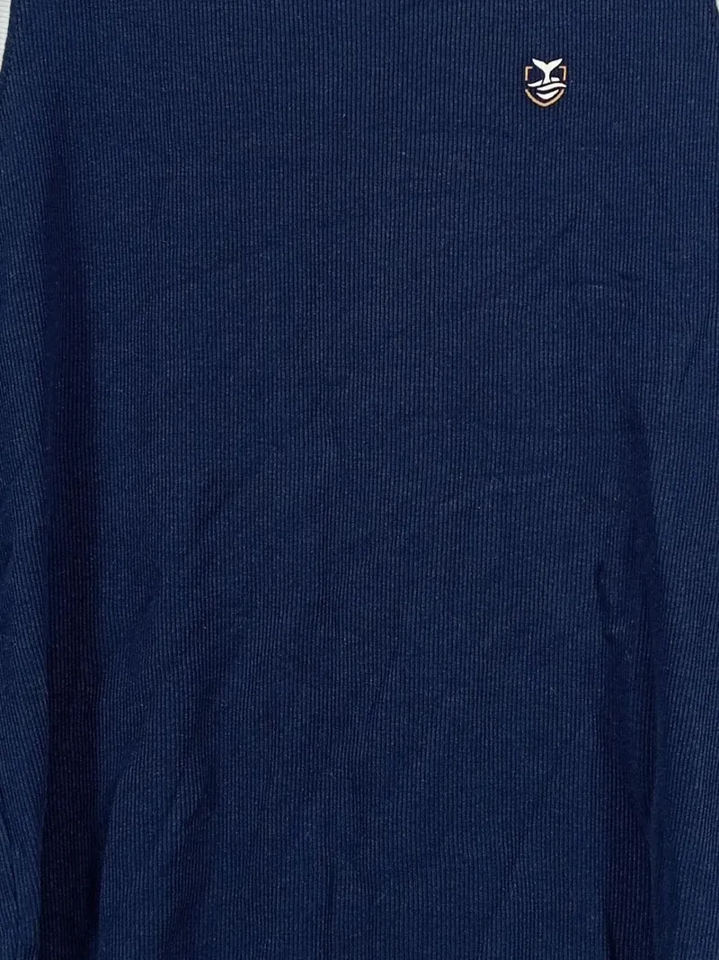 DELMAO Herren Tanktop Unterhemd Basic Blau Gr. M 5