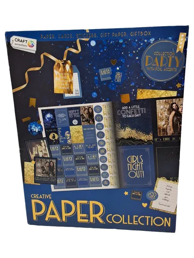 Craft Sensations Paper Collection Party Bastelset Kreativ Scrapbooking Blau