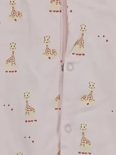 Sophie La Girafe Baby Body Strampler Rosa Gr. 62 (3 Monate) Giraffen Muster