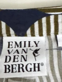 Emily van den Bergh Damen Hemdbluse Gr. 36 S Mehrfarbig Modern Viskose 5