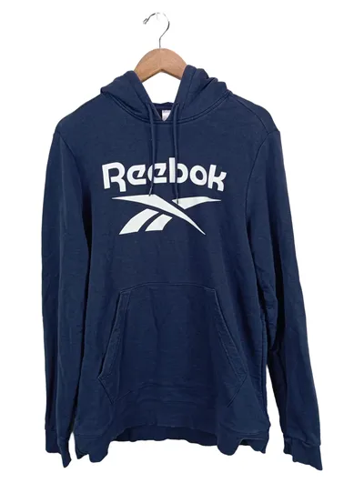 Reebok Herren Kapuzenpullover Hoodie Blau Gr. L Sportlich