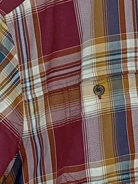 Eddie Bauer Herren Freizeithemd M (48) Kariert Mehrfarbig Kurzarm Casual 5
