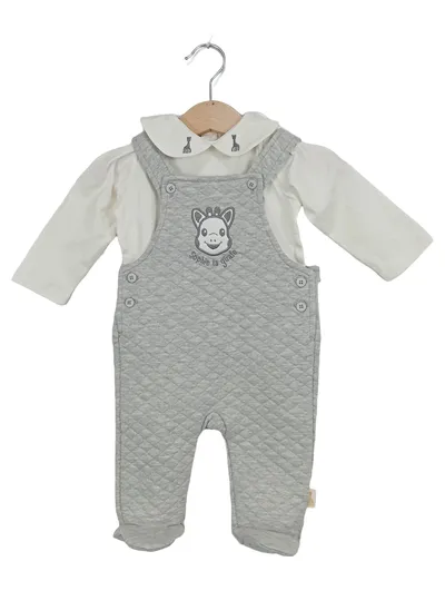 Sophie La Girafe Baby Strampler Set Grau Gr. 68 (6 Monate) Komfortabel