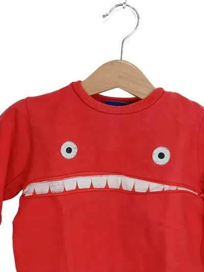 Tom Tailor Baby Pullover Monster Gr. 80 Rot Sweatshirt Kinder