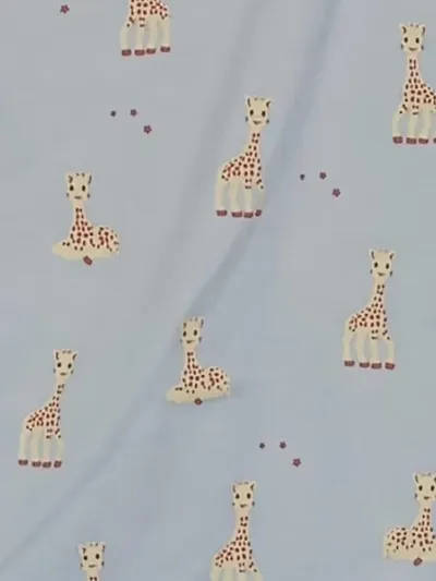Sophie La Girafe Baby Body Wickelbody Gr. 62 (3M) Blau Tiermotive