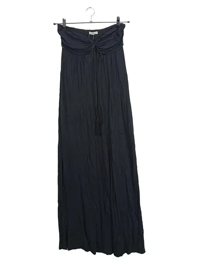 MNG Damen Sommerkleid Schwarz Gr. 36;S Bandeau Maxikleid Casual