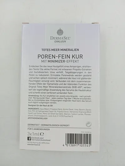 DermaSel Poren-Fein Kur Serum 3x1ml Ampullen Minimizer-Effekt Haut ab 30