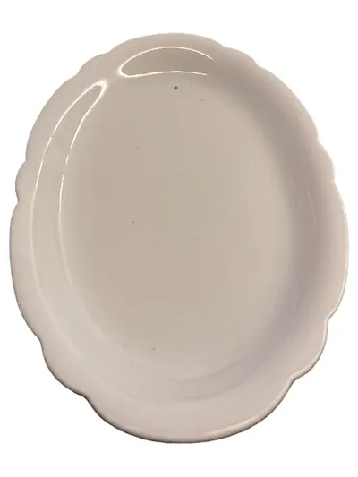 Seltmann Weiden Inka Servierplatte oval Porzellan weiß 20,5 cm