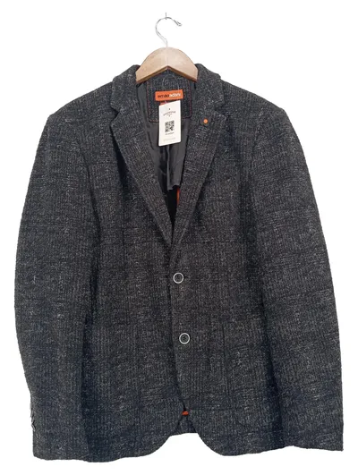 Emilio Adani Herren Sakko Business Gr. L 50 Schwarz Meliert Modern