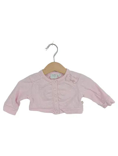 Feetje Strickjacke Mädchen Gr. 62 Rosa Blumenmuster Langarm Baumwolle