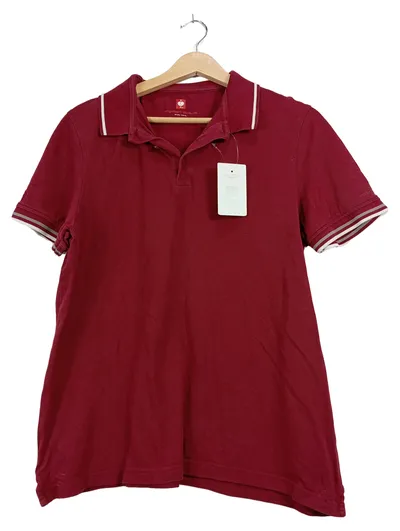 Engelbert Strauss Poloshirt Herren Rot Gr. 48/M Kurzarm Baumwolle Casual