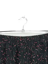 ABOUT YOU Damen A-Linienrock Blumenmuster Schwarz Gr. 38 M 5