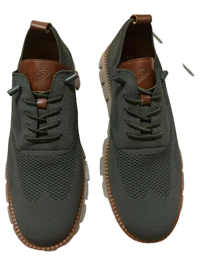 Breeze Herren Schnürschuhe Oliv Gr. 45 Casual Sneaker-Look