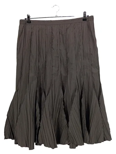 Adagio Faltenrock Damen Gr. 46 Oliv Modern Plisseerock