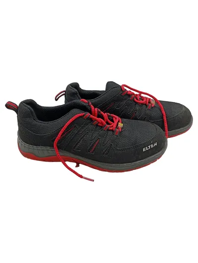 ELTEN Sicherheitsschuhe Herren Gr. 40 Schwarz Rot S3 ESD Arbeitsschuhe
