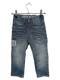 Eager Beaver Kinder Jeans Cargohose Gr. 110 Blau Baumwolle 1
