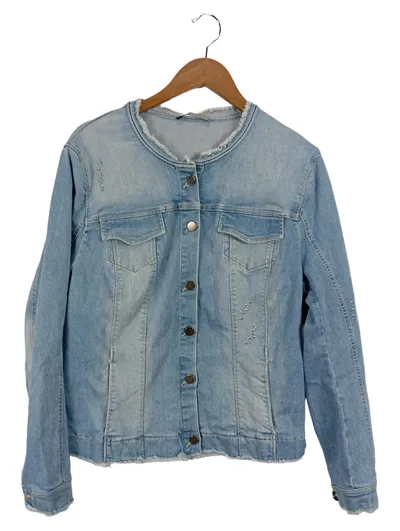 Le Comte Damen Jeansjacke Gr. 46 Blau Casual