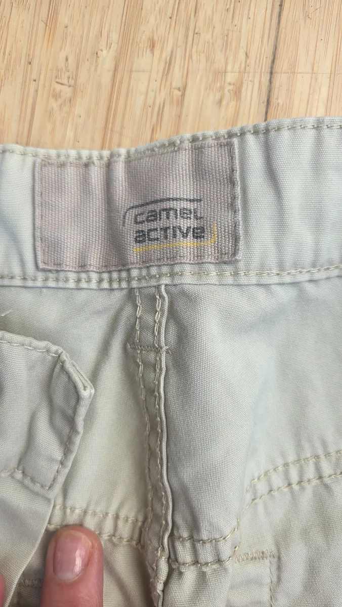 Camel Active Herren Stoffhose Beige W32/L34 Baumwolle Casual 3