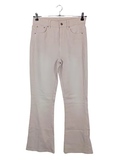 G-Star RAW 3301 High Flare Damen Jeans Hose W31 Gr 40 Beige Baumwolle Casual