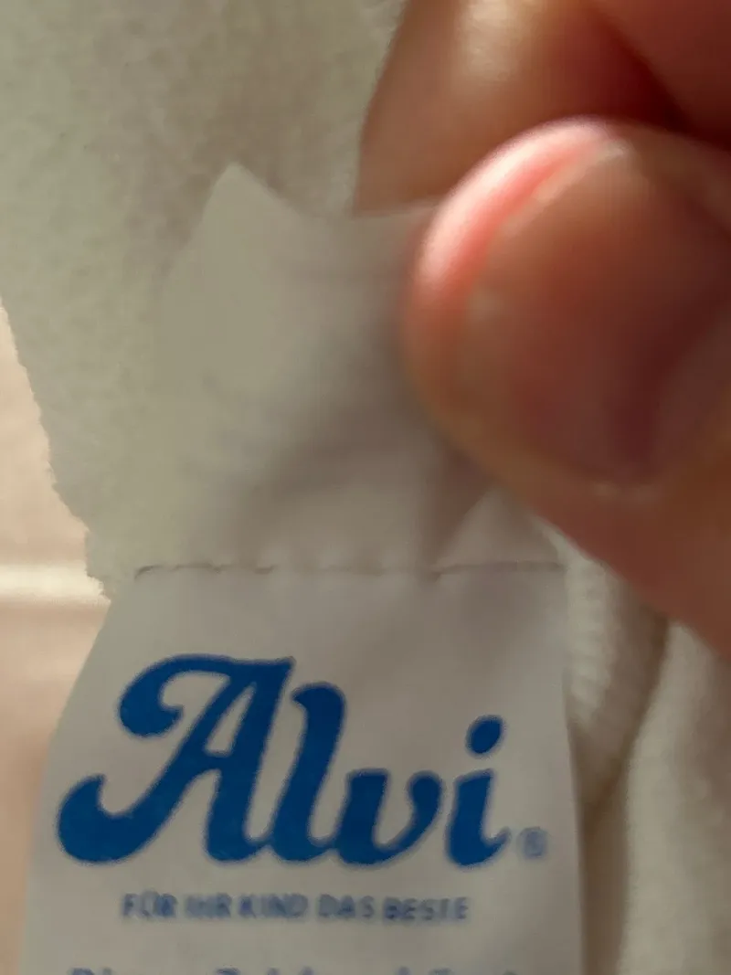 Alvi Baby Schlafsack Größe 74 Weiß Wickelverschluss Baumwolle 3