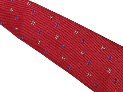 Barisal Herren Krawatte Rot mit Geometrischem Muster Elegant Business