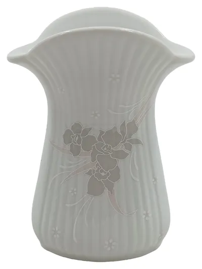 Eschenbach Bavaria Porzellan Vase Orchideen Dekor Weiß Elegant
