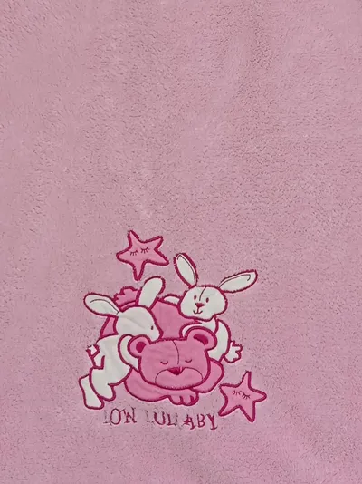Smily Baby Schlafsack Lullaby Gr. 55 Pink mit Hasen-Motiv Kinder