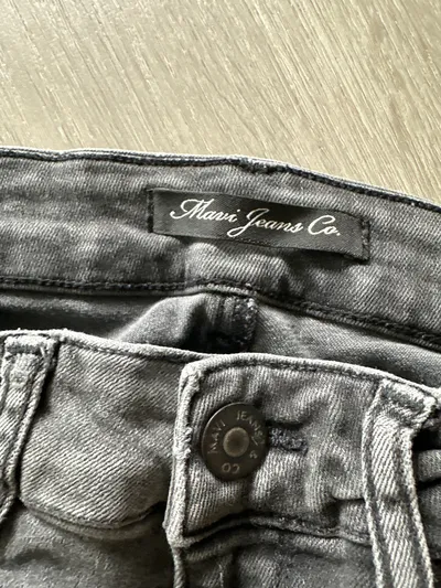 Mavi Jeans Damen Skinny Fit Jeans Grau Gr. 34 Modern mit Rissen