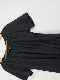 BPC Bonprix Collection Damen T-Shirt Gr. 44-46 Schwarz Baumwolle 3
