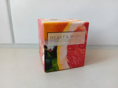 Heart & Home Pink Grapefruit & Cassis Duftkerze Wachs 5cm
