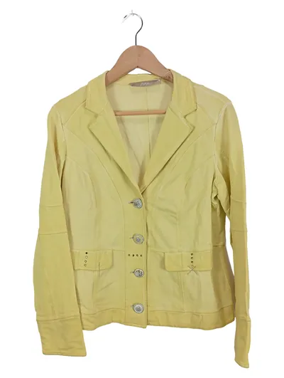 Bottega Damen Blazer Jacke Gelb Baumwolle Gr. L 42