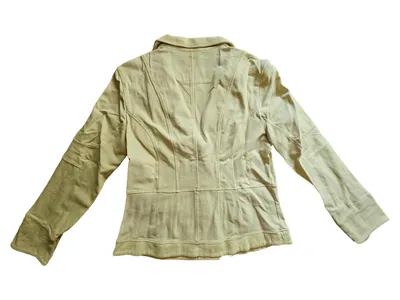 Bottega Damen Blazer Jacke Gelb Baumwolle Gr. L 42