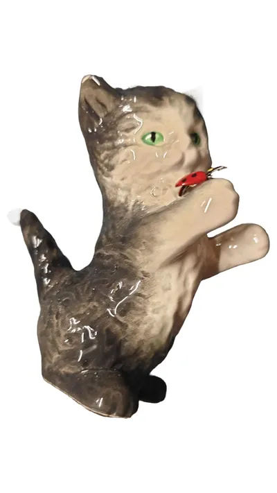 Goebel Katze Porzellan Dekofigur Klassisch Mehrfarbig 8cm Tiermotiv