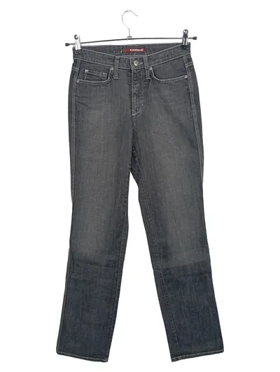CAMBIO Damen Jeans Straight Leg W26/34/XS Grau Casual