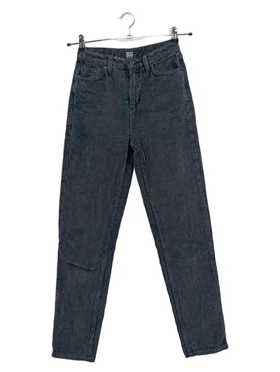 BDG Cordhose Damen Grau Strukturmuster W24 L32 Casual Baumwolle