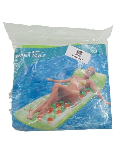 Summer Waves Luftmatratze Pool Lounge Grün aufblasbar Schwimmliege
